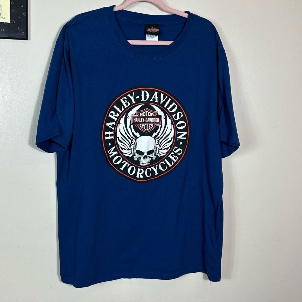 Harley-Davidson Dark Blue Skull Tee